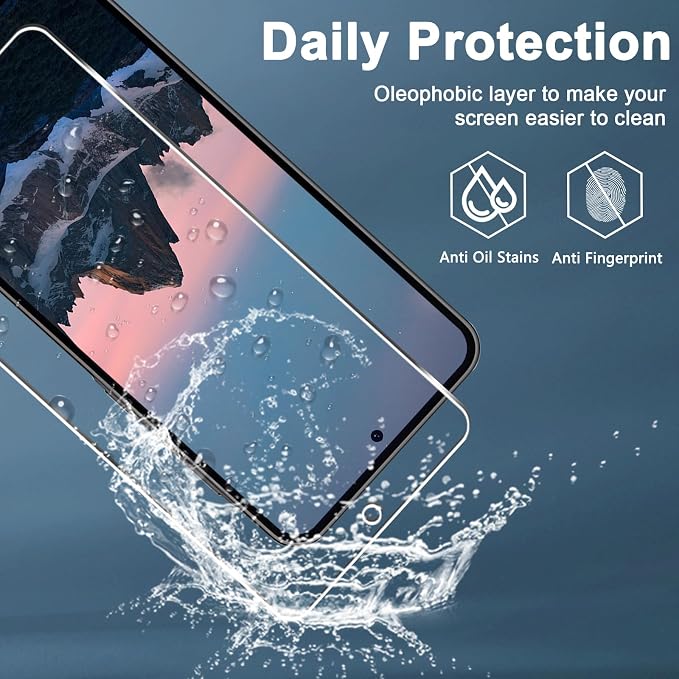 [3+3 Pack] Galaxy A36 5G Screen Protector + Camera Lens Protector, 9H Tempered Glass, Anti Scratch, Easy Installation, Bubble Free, HD Screen Protector for Samsung Galaxy A36 5G - Image 5