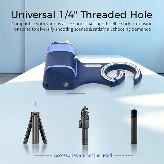 Upgraded Mag-Safe Magnetic Camera Handle Grip with Extended Magnetic Phone Mount with Carabiner & Thumb Rest, Detachable Rechargeable Shutter Remote Compatible with iPhone Pro Max for Video Calls/TK - Image 7