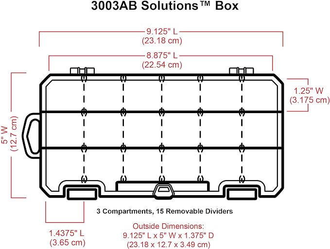 ArtBin 3003AB Solutions Small Box, Art & Craft Supply Organizer with Removable Dividers, [1] Plastic Storage Box - Image 3
