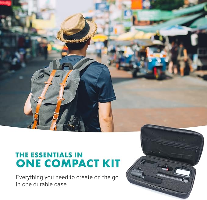 Movo uVlogger- Android/USB-C Compatible Vlogging Kit Smartphone Video Kit Accessories: Tripod, Mount, LED Light and Cellphone Shotgun Microphone for Video Recording for YouTube, Vlog - Image 3