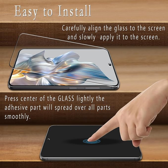 2 Pack Screen Protector for Samsung Galaxy S24 Plus Tempered Glass | with 2 Pack Camera Lens Protector, Anti Scratch, Bubble Free - Image 5