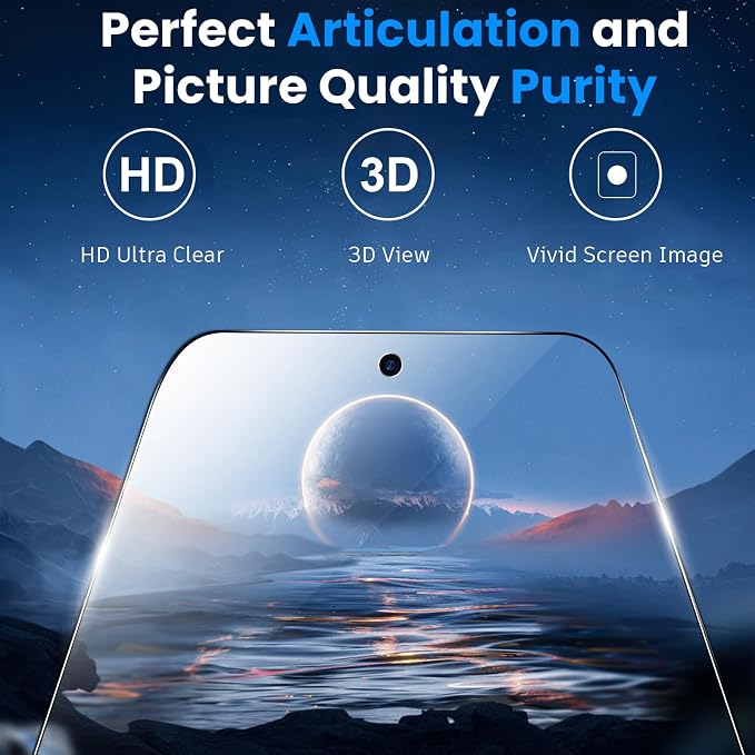 for Google Pixel 10 Pro XL Privacy Screen Protector & Lens Protector | 2+2 Pack, Anti Spy, Support Fingerprint Unlock, 9H Hardness Tempered Glass Film, Case Friendly, Bubble Free, Anti-dust - Image 4