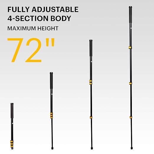 KODAK 72-Inch Camera Monopod with Phone Adapter, Aluminum - Image 2