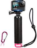 Floating Hand Grip Waterproof Monopod for GoPro Hero 13 12 11 10 9 8 7 6 5 | Compatible With Insta360 Hero Session Handler & Handle Mount Accessories Kit for Water Sport & Action Cameras (Rose Red) by MiPremium