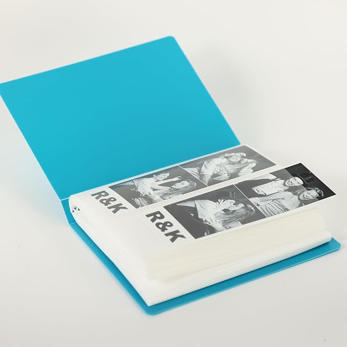 Photo Booth Photo Album - For Wedding or Party- Holds 120 Photobooth 2x6 Photo Strips - Slide In (BLUE) - Image 3