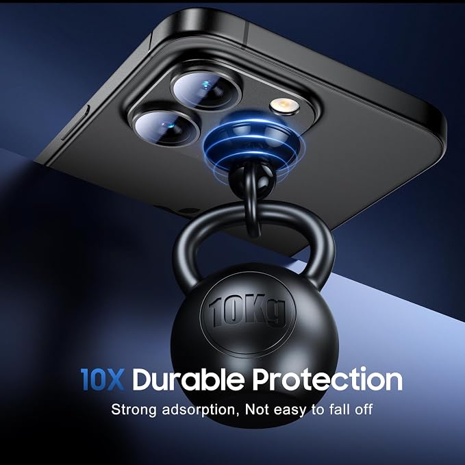 UniqueMe for iPhone 15 Pro/15 Pro Max Camera Lens Protector-All-Black | 3 Pack-Drop Protection, Case Friendly, Camera Cover Screen, Update New Version - Image 2