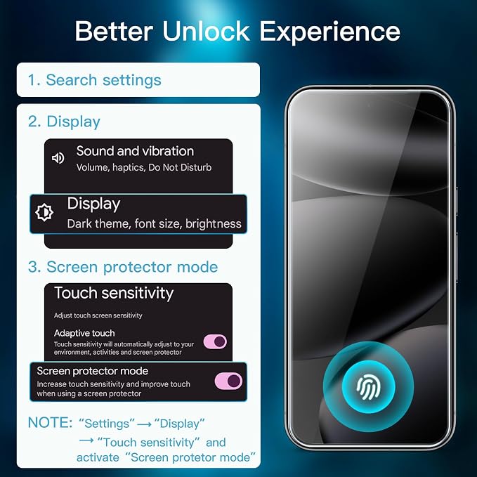 JETech Screen Protector for Google Pixel 10 Pro, 2+2 Pack | with Camera Lens Protector, HD Clear Tempered Glass, Anti-Scratch Protection, Easy Installation Tool - Image 3