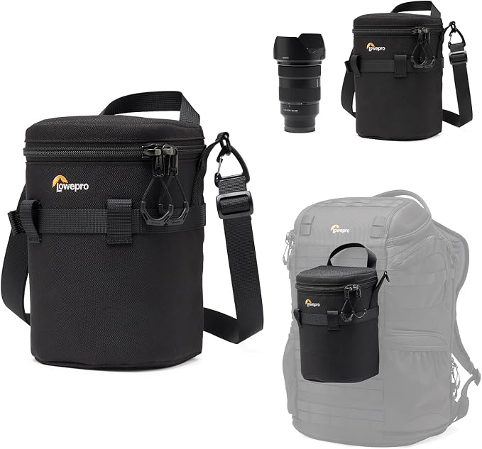 Lowepro ProTactic LCS 11 x 18 III Camera Lens Case, Camera Lens Pouch Bag, fits 50-140mm F/2.8, for DSLR and Mirrorless Cameras, Vol-2L Dim:7.09x4.33x4.33in, Camera Bag,for Photographer/Videographer by Lowepro