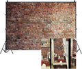 12x10ft Vintage Red Brick Wall Photo Backdrop Newborn Baby Girls Adults Portrait Photography Background Wallpaper Photo Studio Props by Unknown