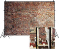 7x5ft Vintage Red Brick Wall Photo Backdrop for Photoshoot Old Brickwall Backdrops for Photography Newborn Baby Girls Adults Portrait Baby Shower Wedding Background Wallpaper Photo Studio Props by Unknown