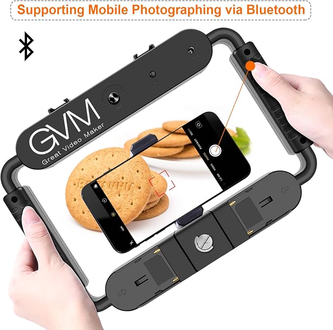 GVM Great Video Maker LED Ring Light 5600K Selfie Light, Smartphone Video Rig & Phone Video Stabilizer for Camera, Smartphone, Makeup, YouTube Setup, Self-Portrait Shooting with Bluetooth - Image 10