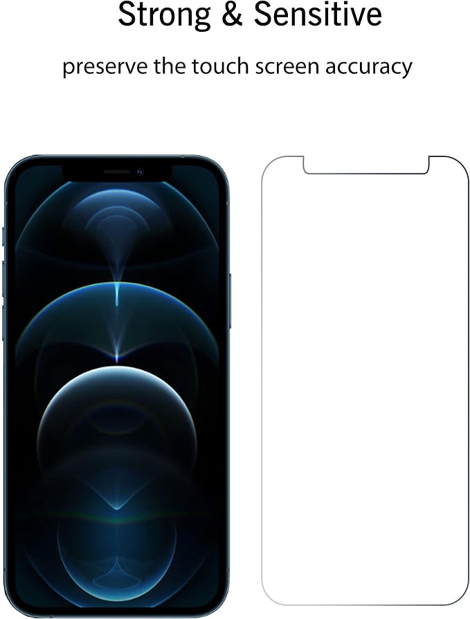 Ailun 3 Pack Screen Protector for iPhone 12 Pro Max, Tempered Glass | 6.7 Inch, Case Friendly - Image 5