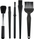 5 PCS Mini Keyboard Brushes, Anti-Static Brush for Small Spaces | 5 Different Types of Cleaning Brushes, Portable Nylon Bristle Brush, for Cleaning Small Crevices and Crannies by Juxiamal