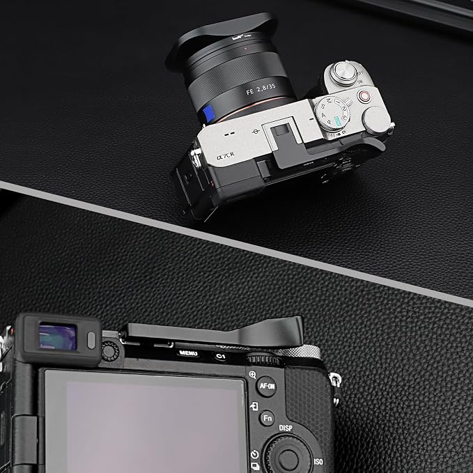 Haoge Metal Thumb Up for Sony α7CII,α7CR Alpha 7CII,ILCE-7CII,A7CR Digital Camera Accessories (Not Fits A7C) Black THB-A7CII-B Hot Shoe Rest Hand Grip - Image 3