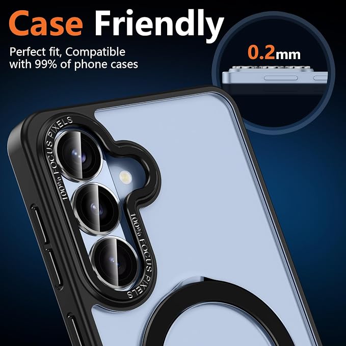 for Samsung Galaxy S26 Plus Camera Lens Protector, Individual Metal Ring Tempered Glass Lens Cover, [Strong Adsorption] Scratch Resistant Ultra-Thin HD Clear Lens Cover, 1 Set-Clear Ring - Image 6