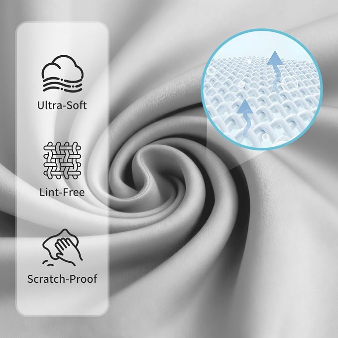 Eye Glass Clean Cloths 6*7in 6 Pcs, Individually Wrapped, High-Density, Ultra Soft, Scratch-Free Premium Microfiber Cleaning Cloth for Glasses, Camera Lens, Screen, Electronics, Tv, Eyeglass. - Image 3