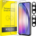 JETech Screen Protector for Galaxy A54, with Camera Lens Protector, 2+2Pack | HD Clear Tempered Glass, Anti-Scratch Protection by JETech