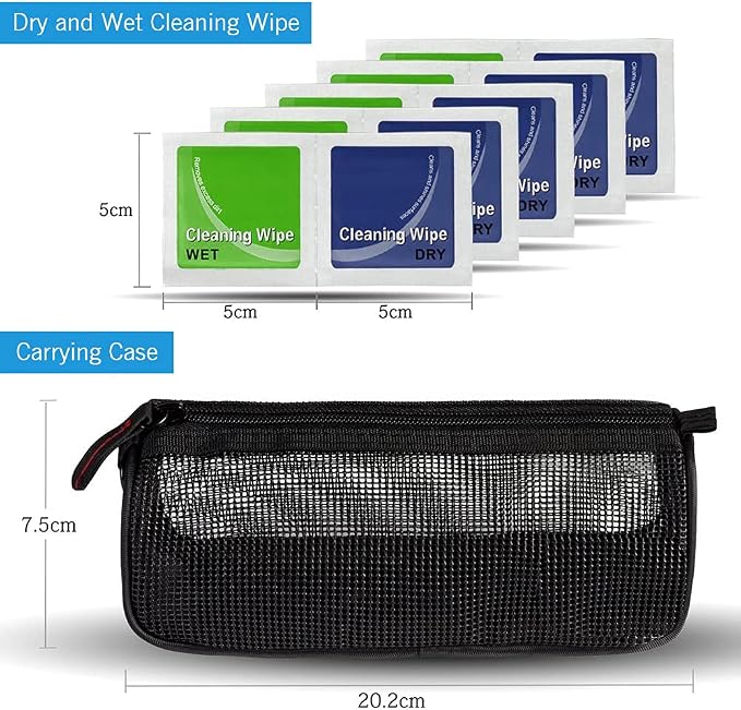 Andoer Professional Camera Cleaning Kit Lens Cleaning Kit with Air Blower Cleaning Pen Cleaning Cloth for Most Camera Mobile Phone Laptop - Image 3