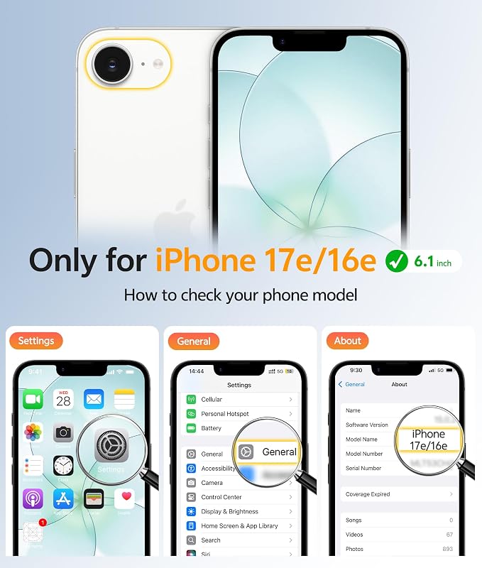 FNTCASE for iPhone 17e/ iPhone 16e Case, Fit for Magsafe, Screen Protector | Translucent Matte Magnetic Back, 14FT Military Grade Drop Protection, Shockproof Protective Phone Cover, Teal - Image 2