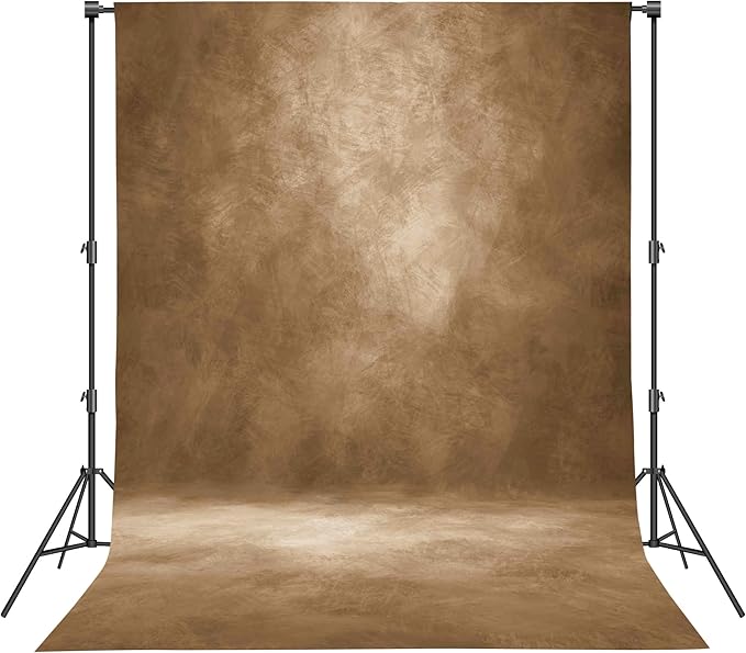 Abstract Photography Backdrop for Photoshoot,8x14ft,Brown,No Stand | Professional,Polyester Fabric,Roller Pocket on Top,Vintage Portrait Photo Props Booth Background,Photoshoot Studio by Haboke