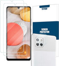 YEBF Samsung Galaxy A42 5G Screen Protector, 2 Pack, HD Clear Tempered Glass, 9H Hardness, Anti-Glare, Bubble-Free, Includes Camera Lens Protectors by YEYEBF