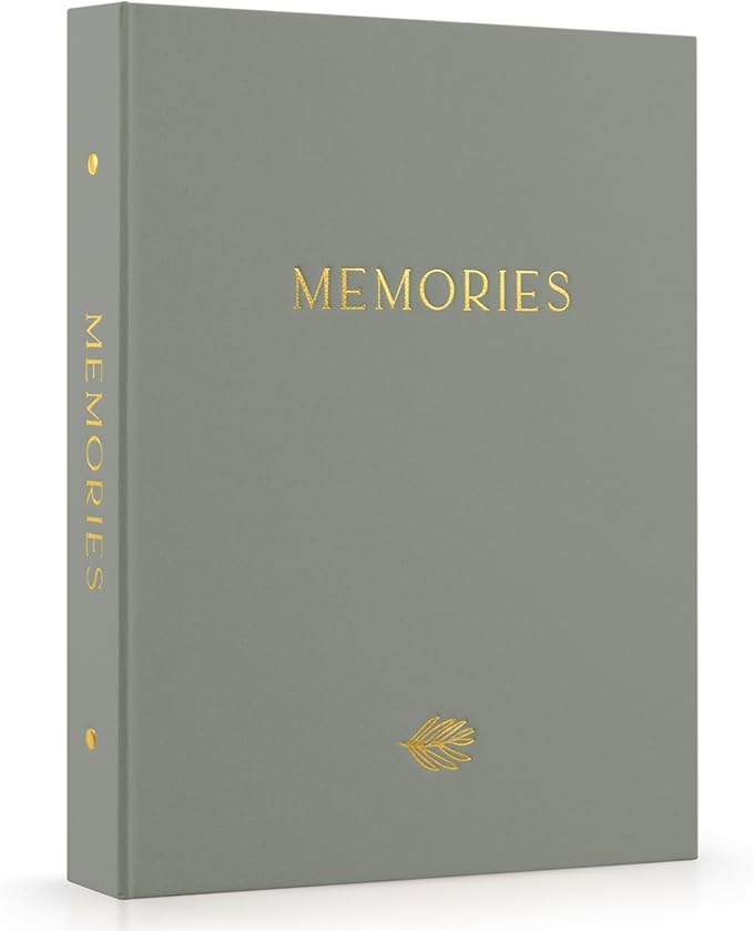 Beautiful Linen Photo Album For 4x6 Photos - Holds Up To 256 Pictures | Safely Stores Unique Memories - The Perfect Large Book for All Pictures of Treasured Family, Baby or Wedding Moments by ZICOTO