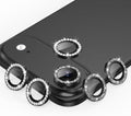 AGVEE 3+3 6 Pack for iPhone Air Camera Lens Protector Cover | Individual Bling Diamond & Bling Glitter Sparkle Cute Gem Metal Ring, 9H Tempered HD Glass by AGVEE