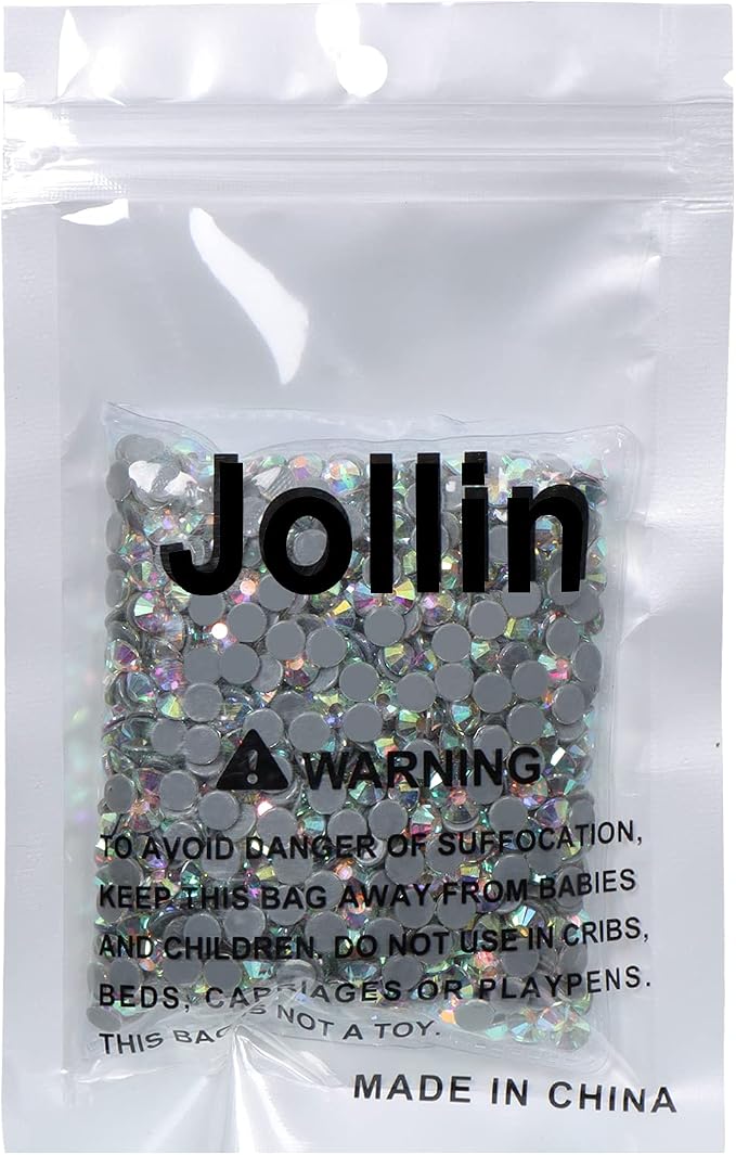 Jollin Hotfix Rhinestones Flatback Crystal Gems 4.8mm SS20, Crystal AB | 1440pcs Hot Fix Crystals Glass Rhinestones for Bedazzling, Crafting, Clothes, Shoes & Accessories DIY Decoration - Image 8