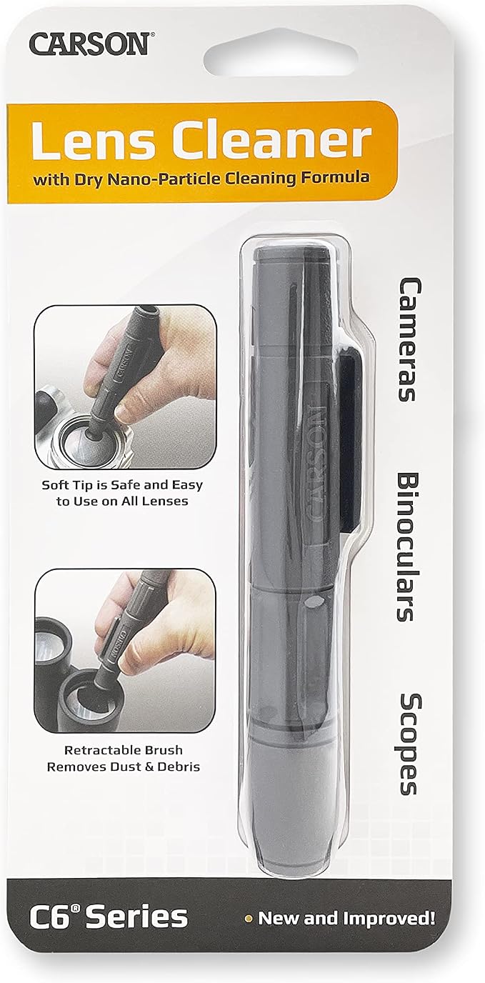 C6 Lens Cleaner Pen, with Dry Nano-Particle Cleaning Formula | Reusable Cleaner with Retractable Soft Brush - Great For Optics, Camera Lenses, and Screen Cleaning (CS-25) - Image 6