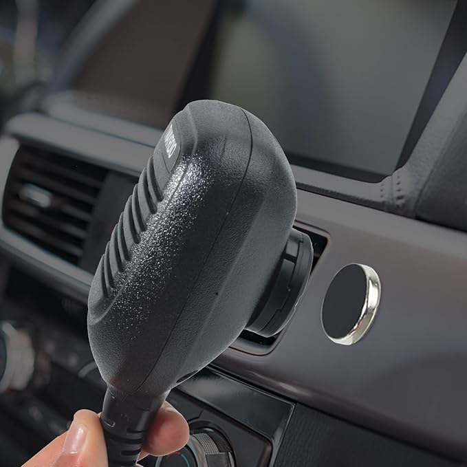 UAYESOK Magnetic Mobile Radio Mic Car Mount Holder, CB Mic Hanger Clip | Adhesive Back, For Kenwood KMC-30 KMC-32 KMC-35 KMC-36, For Motorola PMMN4090 HMN3596A HLN9073 RMN5052A - Image 2