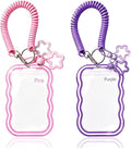 2 Pack Cute Photocard Holder Keychain,Kpop Photo Card Holder | Creative Photo Protector Keychain Accessories for Bus Card, Daily Display & Travel Decorations Gifts by Unknown