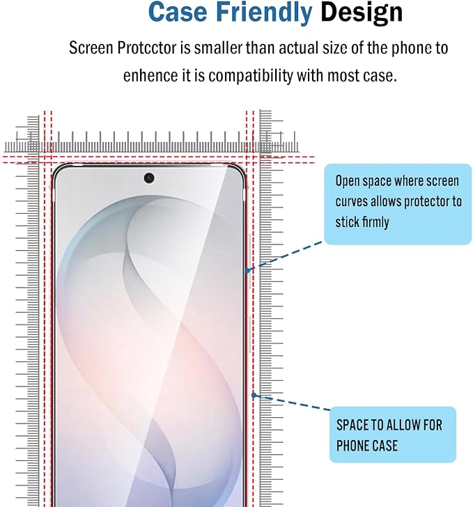 2+2 Pack for Samsung Galaxy S26 Screen Protector with Camera Lens Protector,Full Coverage 9H Tempered Glass Film,HD Clear Scratch Resistant,Bubble-Free for Samsung Galaxy S26 Screen Protector - Image 4