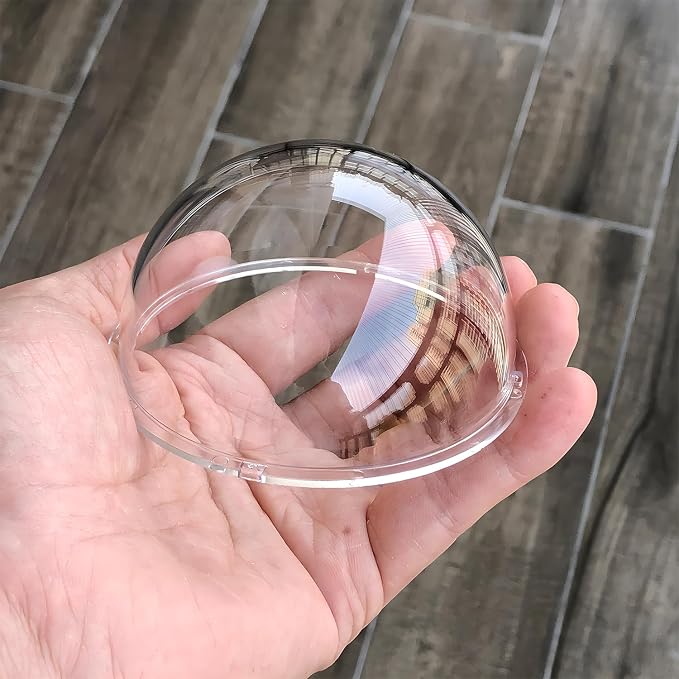 3.3 Inch Small Clear Camera Dome Cover, Waterproof Rainproof Polycarbonate Security CCTV Camera Lens Protection Cover (Size 85x45mm Transparent) - Image 7