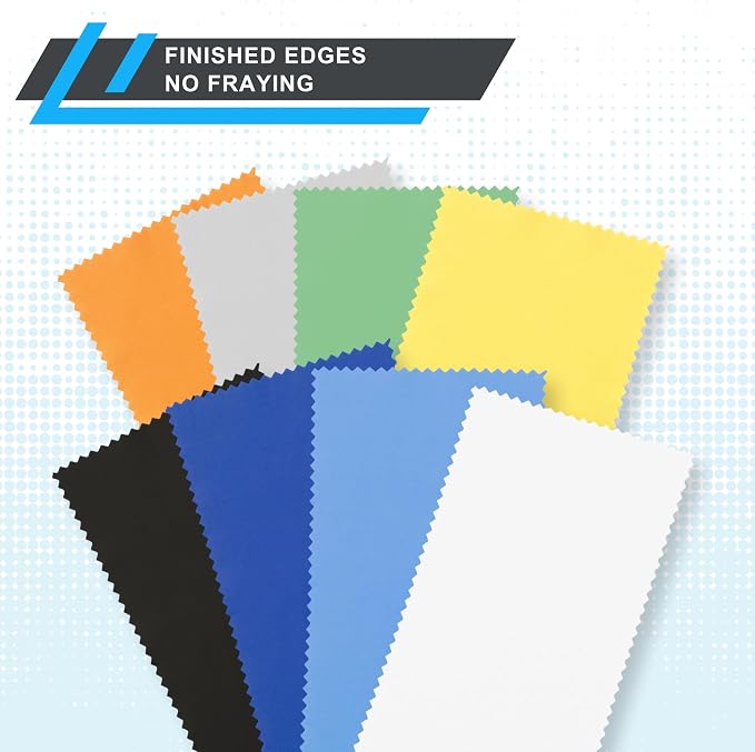 Eco-Fused Microfiber Cleaning Cloth - 5.5x3'' Microfiber Cloth - Pack of 18 Lens Cleaning Wipes - Cleaning Cloth for Glasses, Eyeglasses, Camera Lens & Phones - Image 5