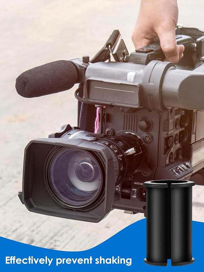 6 Pcs Microphone Shock Mount Rubber Spacer Tube Microphone Sleeve Washer | Rubber Spacer Tube Sleeve Washers, Fits Sony Camcorder FX3/FS7/FX6/FX8/FX9/NX80/FS5, Rode NTG, Sennheiser MKH Shotgun Mic - Image 7