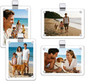 4 Pack Magnetic Car Visor Photo Holder – Personalized Acrylic Clip for Family, Pets, Travel Pictures – Easy Snap-On Car Accessory for Sun Visor (4 Pack, 2.4''x3.5'') by Unknown