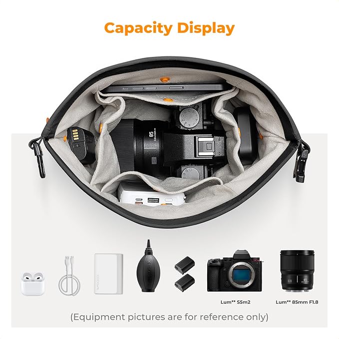 K&F CONCEPT Camera Sling Bag Small Camera Compact Case | Cute Soft Camera Pouch, Handbag, for Urban Street Photography, BS05 - Image 2