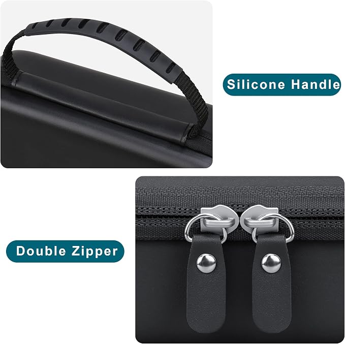 Canboc Camera Case for Femivo/brewene/zheozeig/VETEK 4K Vlogging Camera | Vlog Camera Bag for Lens, Batteries, Cable and Accessories, Black (Case Only) - Image 6