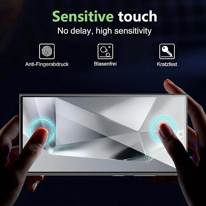 for Samsung Galaxy S25 ultra Screen Protector with Camera Lens Protector,9H Hardness Anti-Scratch Tempered Glass flim, Case Friendly,Anti-Scratch(2+2 PACK) - Image 3