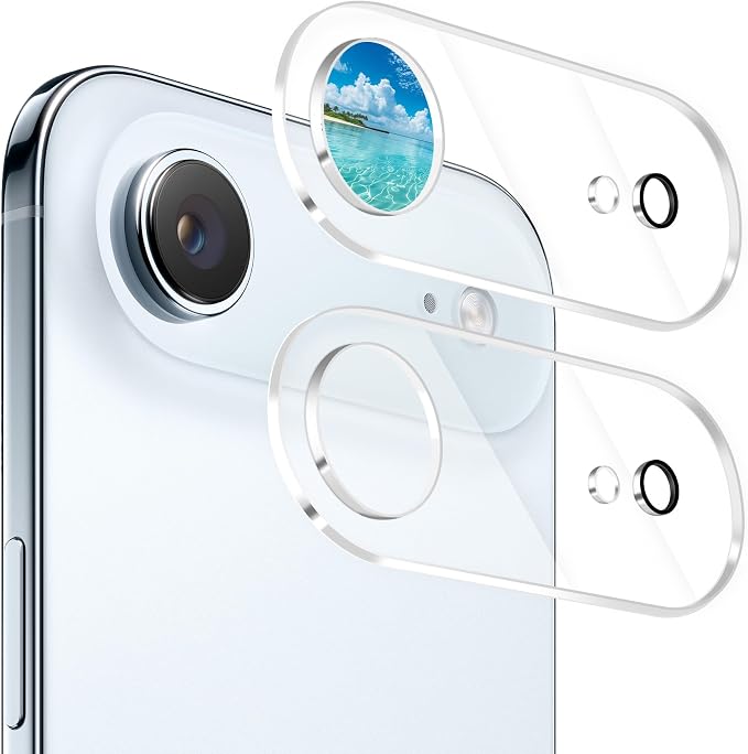 Camera Lens Protector (2 Pack) Compatible with iPhone Air 6.5" Camera Lens Cover Protection, 9H Tempered Glass, HD Clear Anti-scratch Case Friendly, Smudge-Resistant [Night Shots] by AIYEENDirect