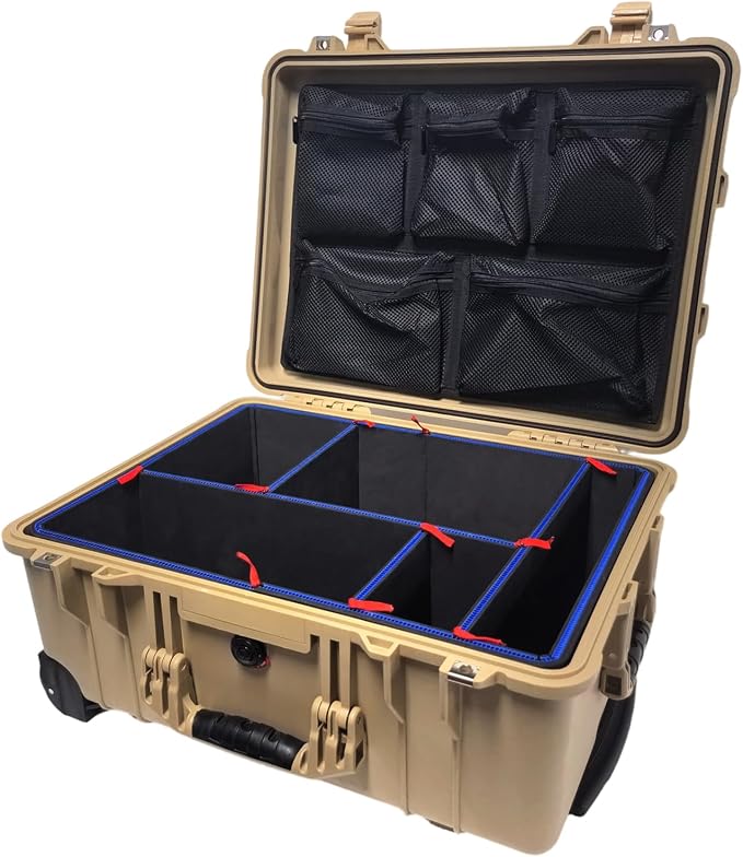 LAFENLIN DIY Divider System for Pelican 1560 Case, U-Clips & Red Tabs | Professional Divider with U-clips & Red Pull Tabs, Utility Knife.Customizable for Tools,Cameras,Medical,Tactical Gear-NO CASE - Image 6