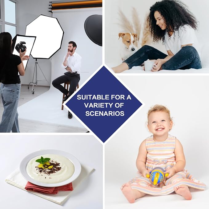 GFCC White Backdrop Photography Background - 5x7FT White Screen Photography Backdrop for Photoshoot Photo Background Screen for Video Conferencing | Versatile Screen for Studio, Video Recording, Portrait, Parties, Non-Reflective, Polyester, Easy Hang, ... - Image 5