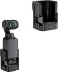 JJC Expansion Adapter Mount for DJI Osmo Pocket 4/3 and Xtra Muse | Protective Accessories Cage Bracket, with Action Camera Port & Cold Shoe Mount on Tripod Selfie Stick Shooting by JJC