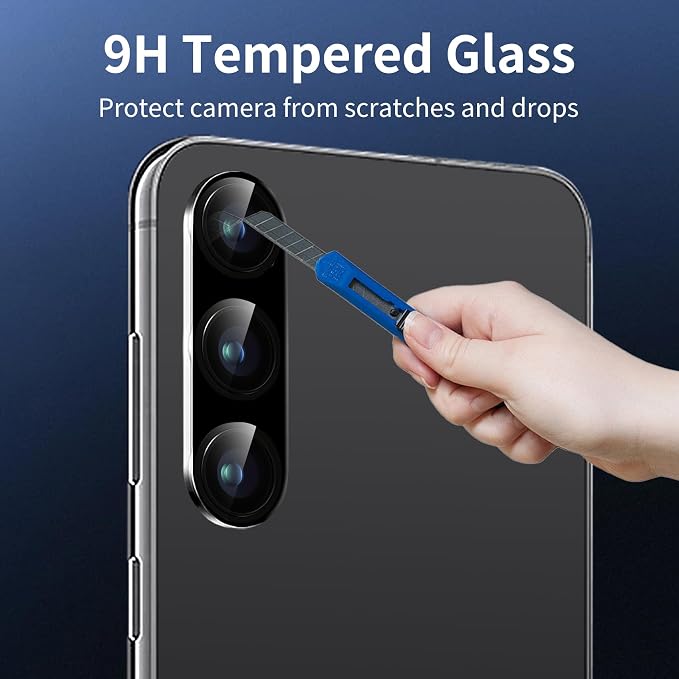 3 Pack Dengduoduo Camera Lens Protector for Samsung Galaxy A15 5G, Tempered Glass Camera Protector Back Lens Cover, Ultra HD, 9H Hardness, Anti-Scratch, Case Friendly, Easy to Install [No Affect on Night Shots] - Image 4