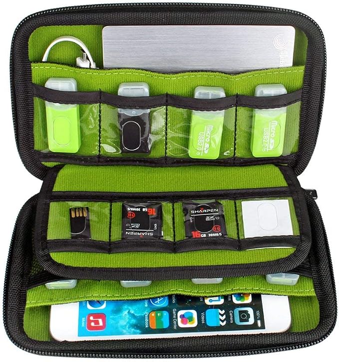 Aprince Digital Gadget Case Waterproof Memory Card Case,Designed for External Hard Drive,USB Flash Drives,Power Banks - Best for Traveling - Image 3