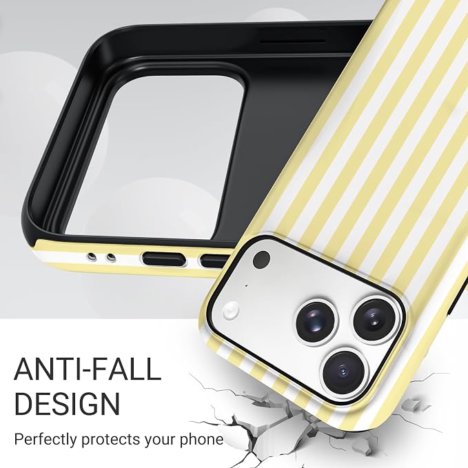 TPU Phone Case for iPhone 17 Pro Max, MagSafe Wireless Charging Compatible, Shockproof Slim Fit Protective Cover with Anti-Yellowing & Raised Camera Protection (Stripes 5, iPhone 17 Pro Max(6.9")) - Image 5