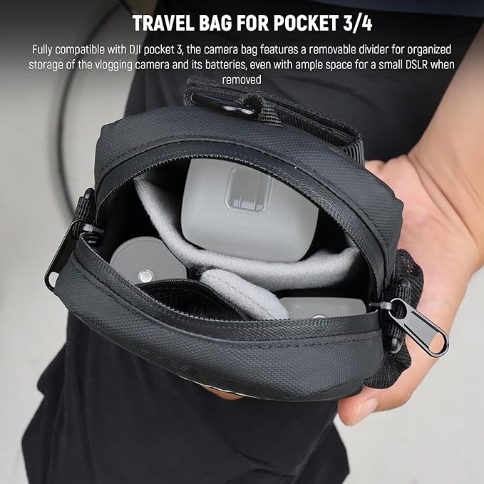 NEEWER Camera Sling Bag, Water Resistant Lightweight Compact Travel Case Crossbody for Photographers, Compatible with DJI Osmo Pocket 4 3 iPhone DSLR Mirrorless Small Photography Accessories, PB13 - Image 2