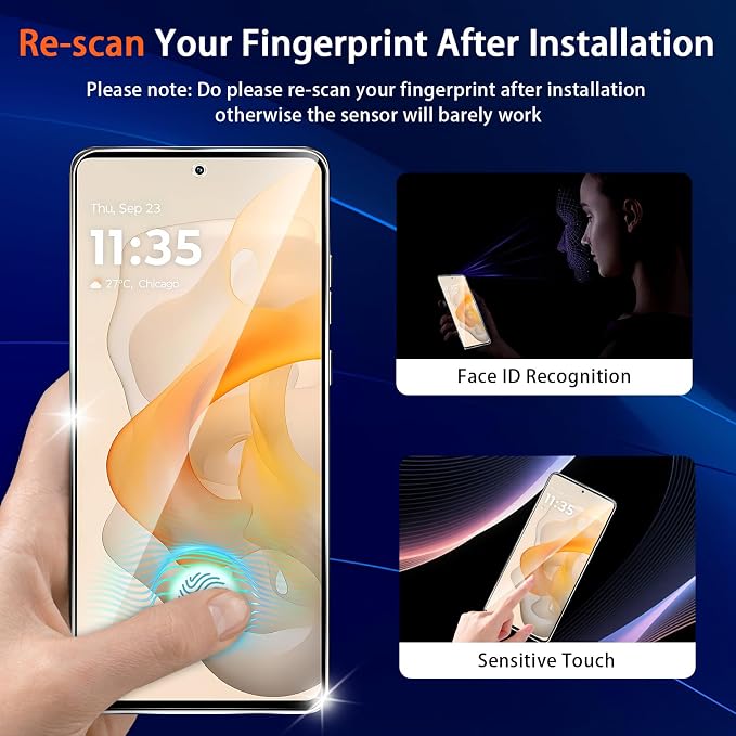 (3+2 Pack) Designed for Motorola Moto G Stylus 5G 2024 Tempered Glass Screen Protector + Camera Lens Protector,[3D Touch][Bubble-Free][Anti-Scratch] Screen Protector Glass For Motorola G Stylus 2024 - Image 4