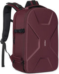 MOSISO Camera Backpack, DSLR/SLR/Mirrorless Photography Camera Bag | 15-16 inch Waterproof Hardshell Case with Tripod Holder&Laptop Compartment Compatible with Canon/Nikon/Sony, Wine Red by MOSISO