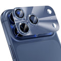 Choiche for iPhone 17 Pro Camera Lens Protector, Light-Deep Blue | Bling Metal Camera Cover with 9H Tempered Glass Lens Screen Protector Accessories, Strong Adsorption, Case-Friendly, 6.3-inch by Choiche
